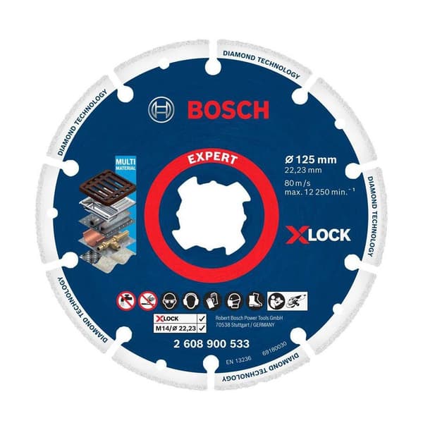 Bosch Professional Diamant X-lock 125x22.23 Mm Søvfarvet