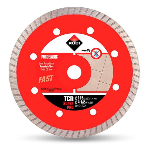 Rubi Diamantskåret Skive Tcr 115 Super Pro 115 Mm Rød