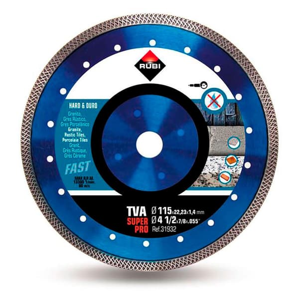 Rubi Diamantskåret Skive Tva 115 Super Pro 115 Mm Blå