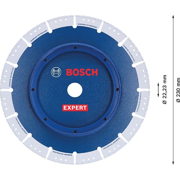 Bosch Professional Diamond-leikkauslevy X-lock Pipe 230 Mm Hopeinen