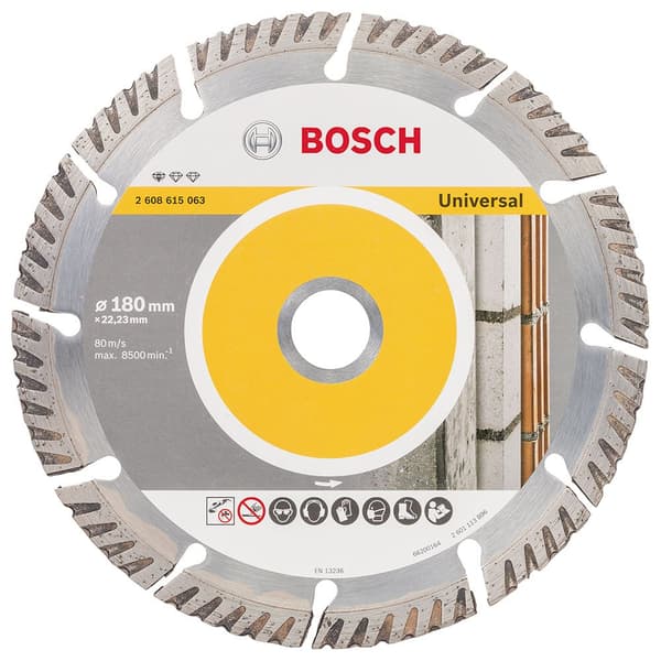 Bosch Professional Universarl 180x22.23x2.4x10 Mm Diamant Skære Disk Gylden