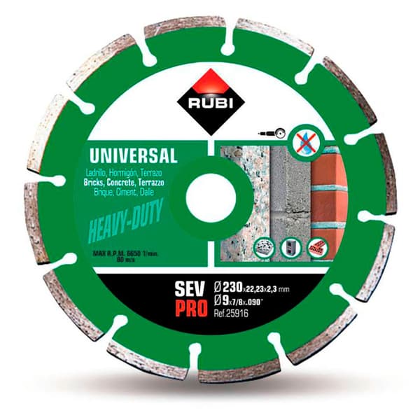 Rubi Diamantslipad Skiva Sev 230 Pro 230 Mm Grönt