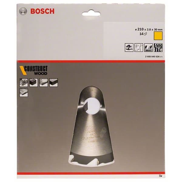 Bosch Professional Cirkulær Skive Trækonstruktion 210x2.8x30-14 8-1/4 Søvfarvet