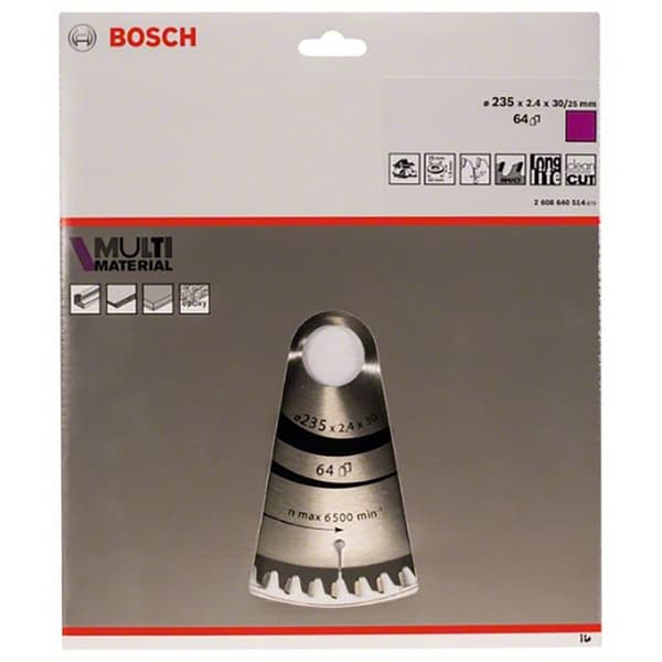 Bosch Professional Multimateriale Cirkulær Skive 235x2.4x30/25d 64tr-f