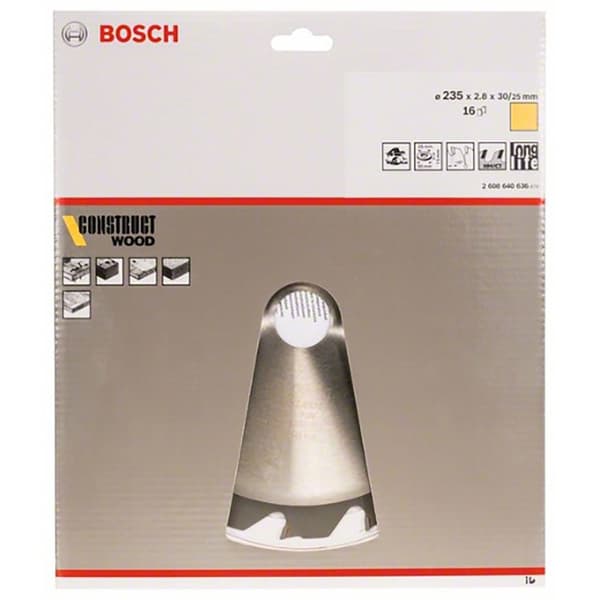Bosch Professional Cirkulär Skiva Träkonstruktion 235x2.8x30-16 9-1/4 Silver