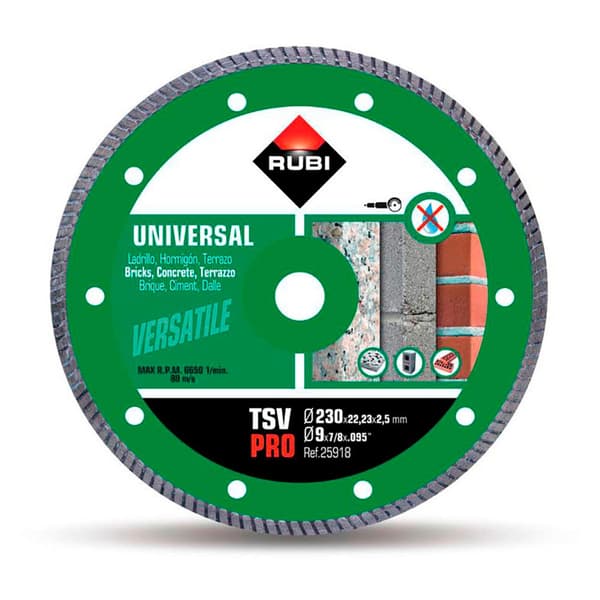Rubi Diamantskåret Skive Tsv 230 Pro 230 Mm Grøn