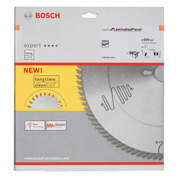 Bosch Professional Puinen Pyöreä Levy Expert 250x30-80 Tcg 10 Hopeinen