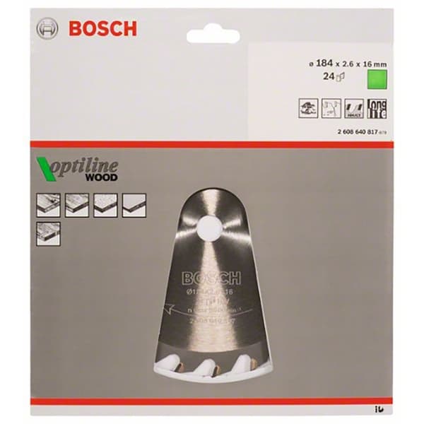 Bosch Professional Cirkelsågblad Op Wo H 184x16-24