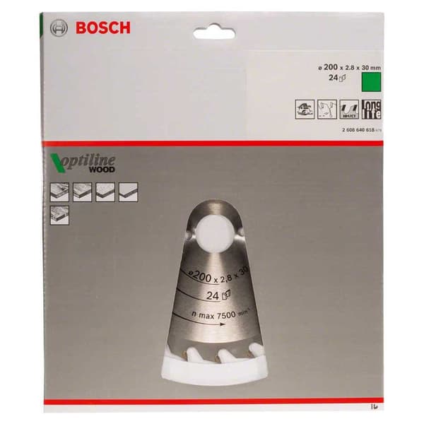 Bosch Professional Multimaterial Cirkulär Skiva Op Wo H 200x30-24 Silver