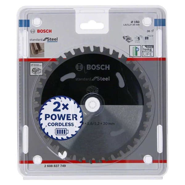 Bosch Professional Teräksinen Pyöreä Levy Standard 160x20x40d Cl Hopeinen