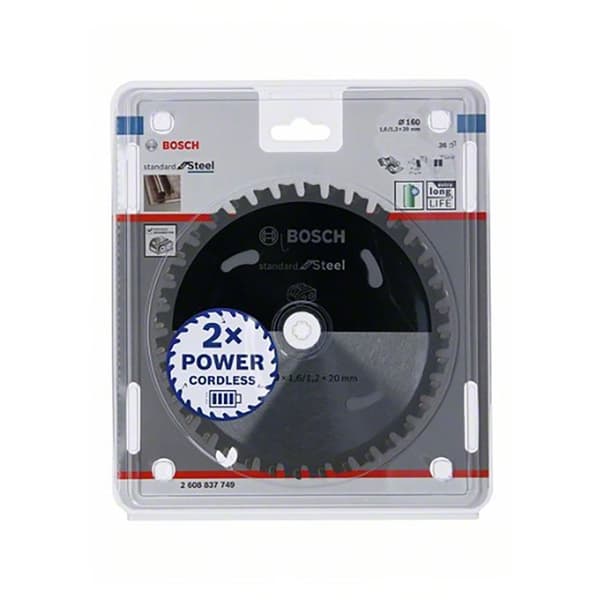 Bosch Professional Teräksinen Pyöreä Levy Standard 160x20x40d Cl Hopeinen