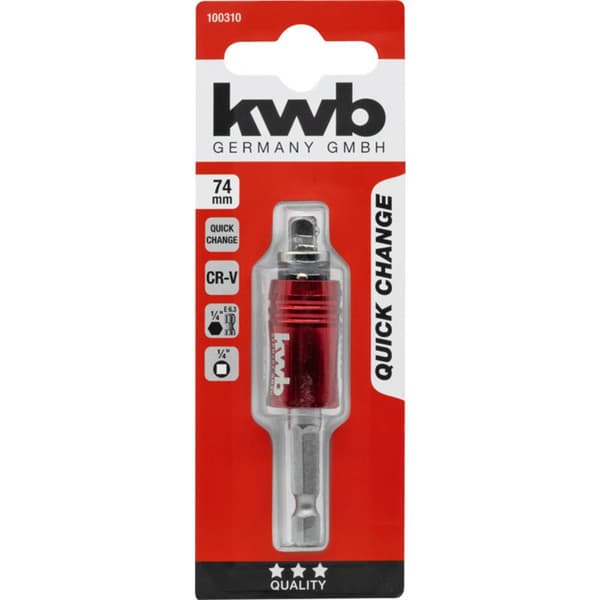 kwb 100310 2-i-1-bithållare 1/4