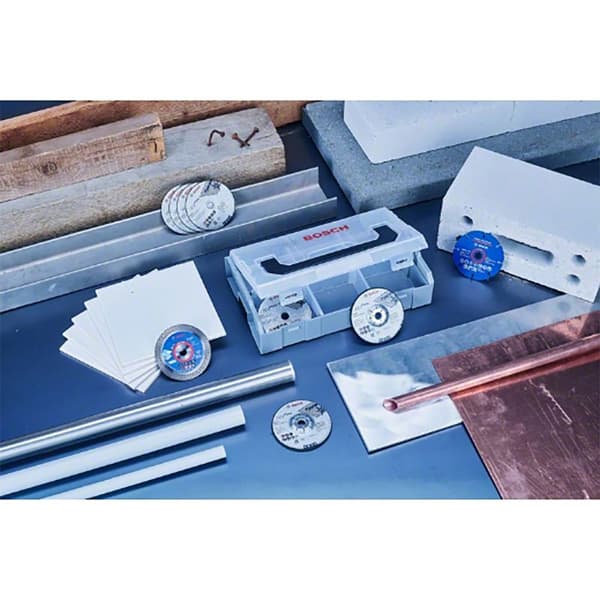 Bosch Professional Liten Slipskiva Set Med Portfölj 76 Mm Silver