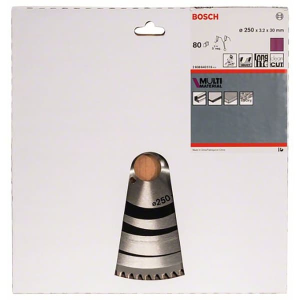 Bosch Professional Multimateriale Cirkulær Skive Mm Mu B 250x30-80 Søvfarvet