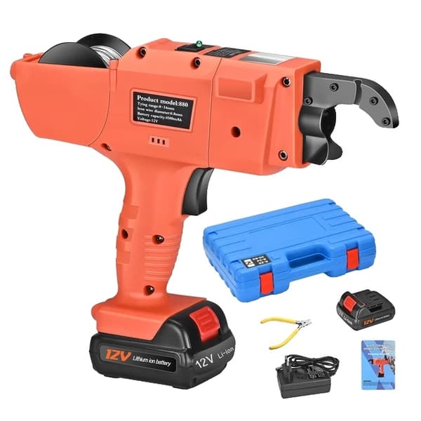 Armeringsjernbinder, Automatisk Binding, Trådløs, EU STIK 220V