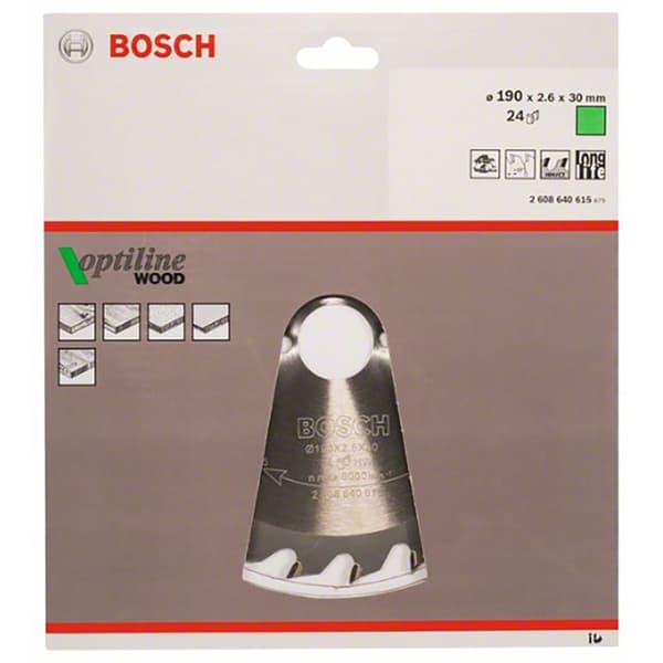 Bosch Professional Multimaterial Cirkulär Skiva Op Wo H 190x30-24 Silver