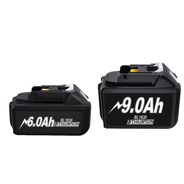 Makita 18V akku, 6Ah kapasiteetti, yhteensopiva LXT BL1860B:n kanssa, 1 6Ah 1 9Ah