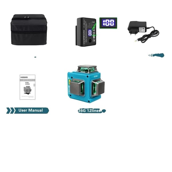 Laser Niveau, 12 Linjer, Selvnivellerende, K36G 1