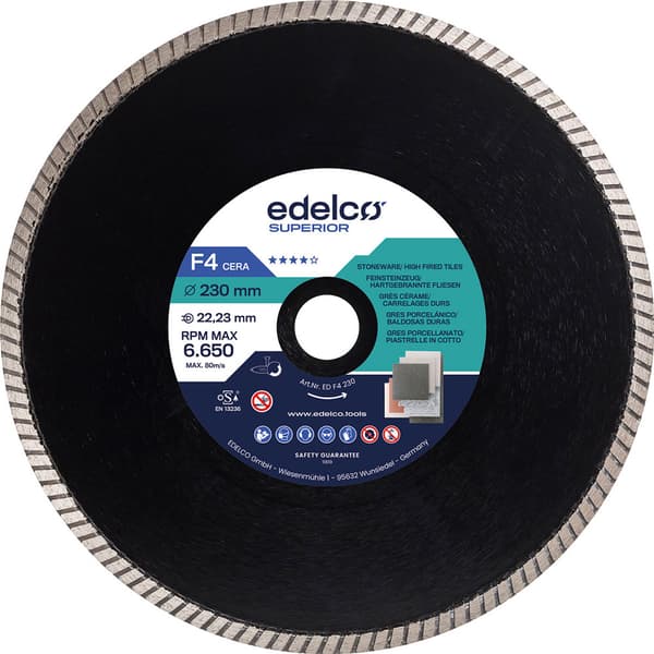 Edelco Diamantskiva För Stengods F4 Cera 350x25 Mm
