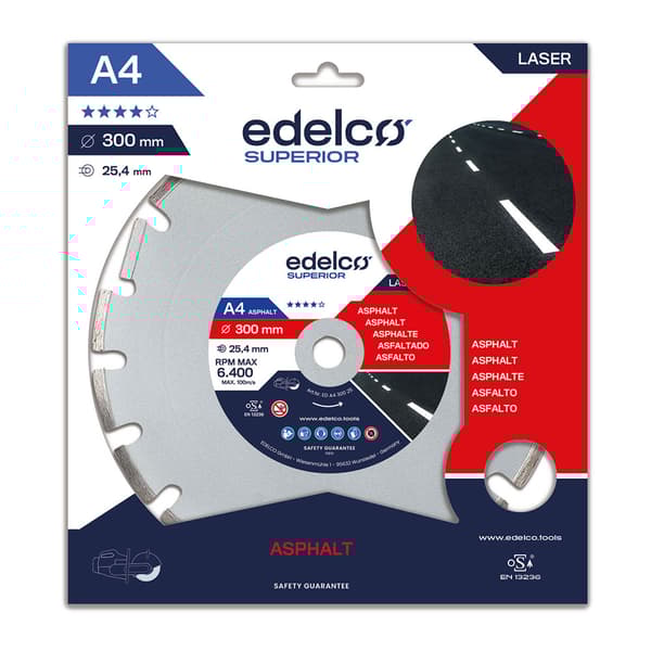 Edelco Diamantskive Til Asfalt A4 350x20 Mm