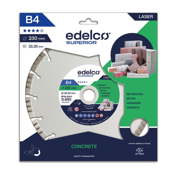 Edelco Diamantskiva För Betong B4 300x20 Mm