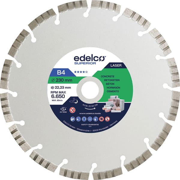 Edelco Diamantskiva För Betong B4 300x20 Mm