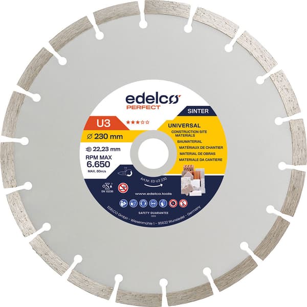 Edelco U3 Universell Byggdiamantskiva 300x25 Mm