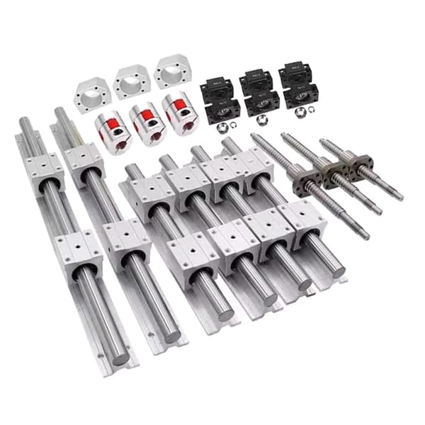 Lineær Guide Skinne CNC Kit, SBR20 Skinner & SFU1605 Kugleskruer, Præcisionsingeniørarbejde