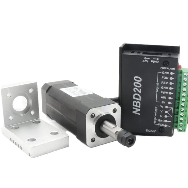 CNC Børsteløs Spindelmotor Kit, 104W Effekt, 10800 omdr./min Hastighed, ER8/ER11 Spændehylde Muligheder