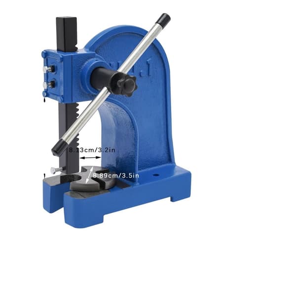 Manuel Arbor Presse, Maks Tryk 2204,62 lbs, Kompakt Størrelse,Blå