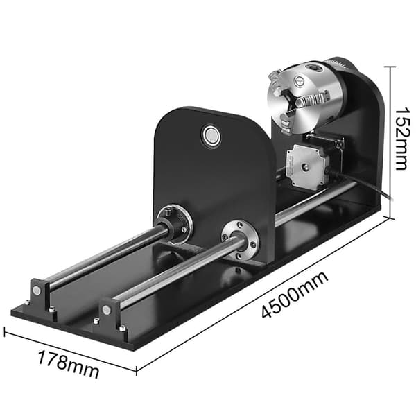 Vevor Rotationsakse, Høj Præcision Trinvinkel, Holdbart H62 Materiale,Rotary