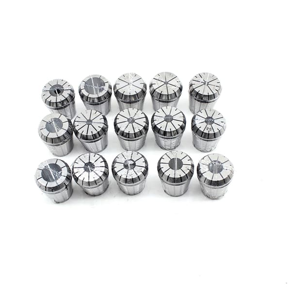 MT3 ER32 Klemmepatron, 1-20mm Klemmeområde, Metal Konstruktion, 15 Stk. Fjedersæt