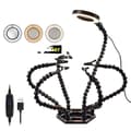 Miniatyrbillede 1 af 2: Svejse Reparation Arbejdsbord, 3X LED Forstørrelsesglas, 6 Fleksible Arme,N-SS6L-BK9, 55 mm, 3X