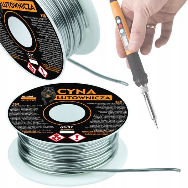 Rosfix Sn63Pb37 juotintina 1mm 100g 2% juoksute kelassa