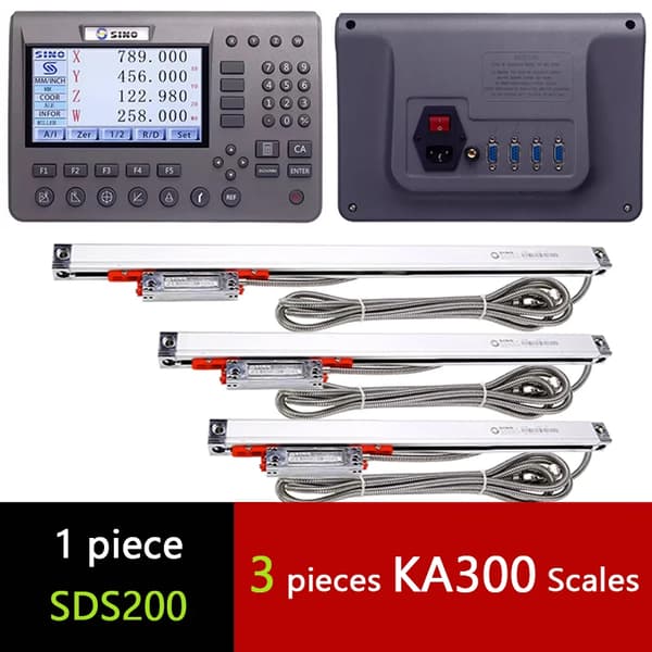 SINO SDS200 DRO Sæt, LCD Skærm, Op til 4 Akse Kompatibilitet,DRO-3PCS KA300