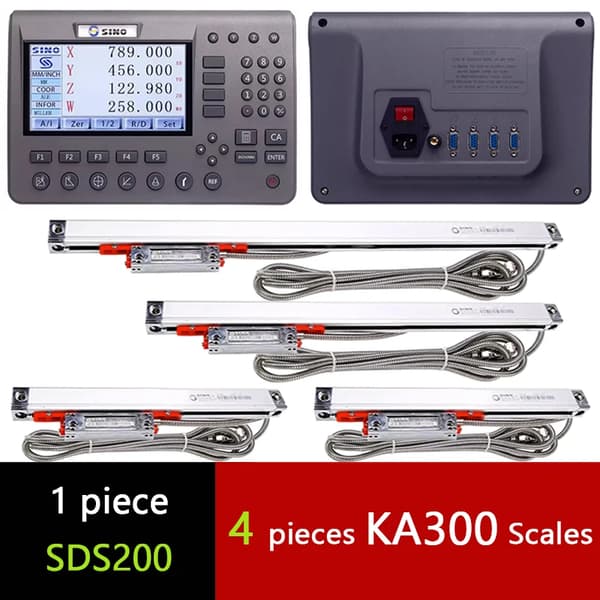 SINO SDS200 DRO Sæt, LCD Skærm, Op til 4 Akse Kompatibilitet,DRO-4PCS KA300
