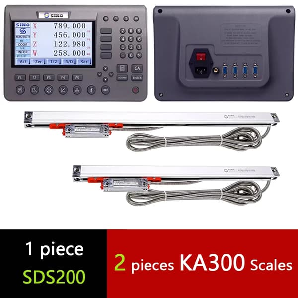 SINO SDS200 DRO Sæt, LCD Skærm, Op til 4 Akse Kompatibilitet,DRO-2PCS KA300