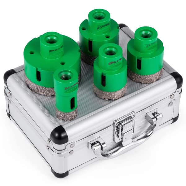 Diamant Hulsave Sæt, 5 Boremaskiner, M14 Trådmontering,25 40 45 50 68mm