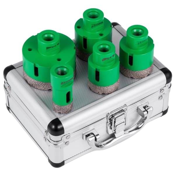 Diamant Hulsave Sæt, 5 Boremaskiner, M14 Trådmontering,25 40 45 50 68mm