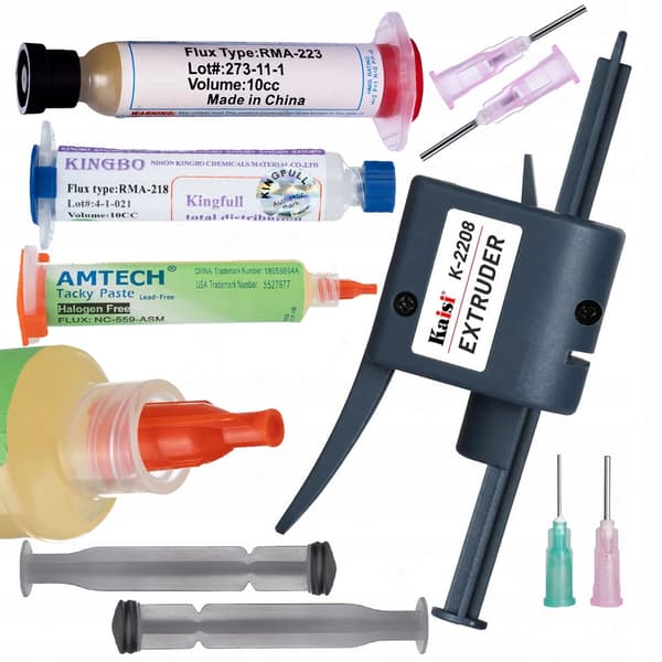 Rosfix-juoksupistooli / K-2208 + 2 neulaa + RMA-223 juoksupistooli + Kingbo 218 10cc + NC-559-ASM 10cc
