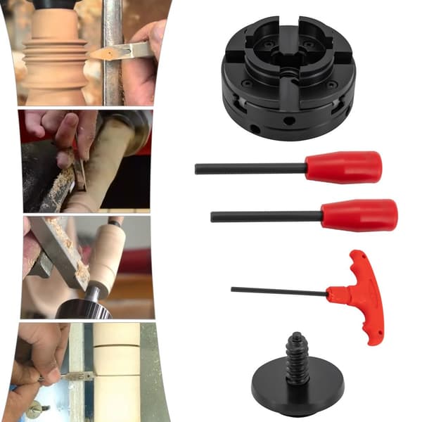 4 käftchuck, medelstor solid konstruktion, precisionsklämning, hållbart 45# stål