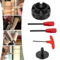 Miniatyrbild 3 av 4: 4 käftchuck, medelstor solid konstruktion, precisionsklämning, hållbart 45# stål