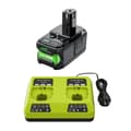 Miniatyrbild 1 av 2: Ryobi P108 Ersättningsbatteri, 8000mAH kapacitet, Li-Ion-teknologi,1X8.0 Med 6ACharger