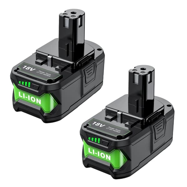 Ryobi P108 Erstatningsbatteri, 8000mAH Kapacitet, Li-Ion Teknologi,2STK 8.0