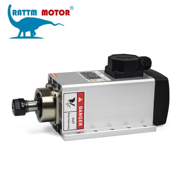 3Kw luftkølet spindelmotor, 10-18000rpm hastighed, ER20 collet,Bare spindel, 220V