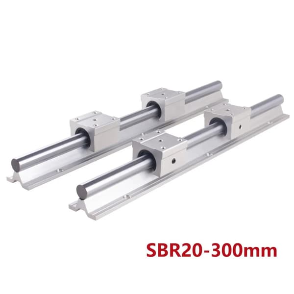 Lineaarirata sarja, SBR20-300 600 1000mm, SFU1605-350 650 1050mm,SBR20-300mm