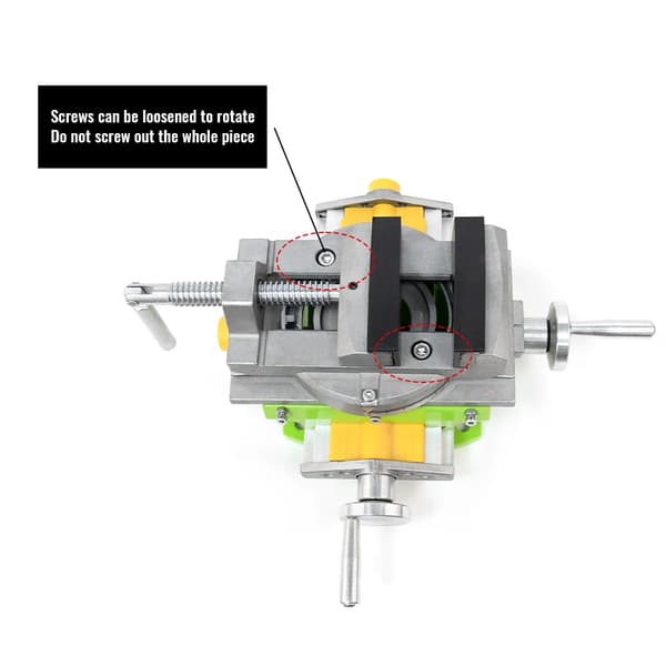 Precisionvagn, 2 i 1 Fräsning Borrning, 90° Rotationsvinkel, Maximal Klämstorlek 77 mm