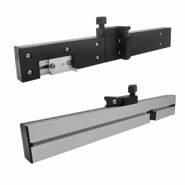 Møbelsnedkeri Miter Gauge Fence, Holdbar Aluminiumkonstruktion, Præcis Skæleskala, Tenonblokfunktion