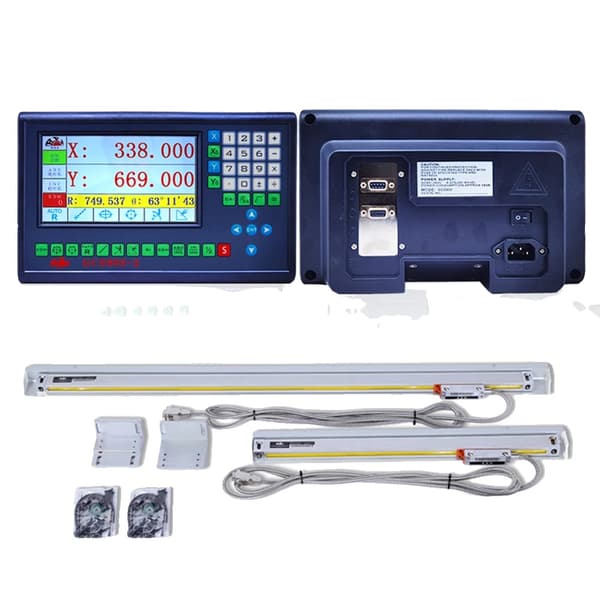 HXX LCD DRO Kit, 2-axlig mätning, 5um upplösning,GCS903-2 LCD DRO SET