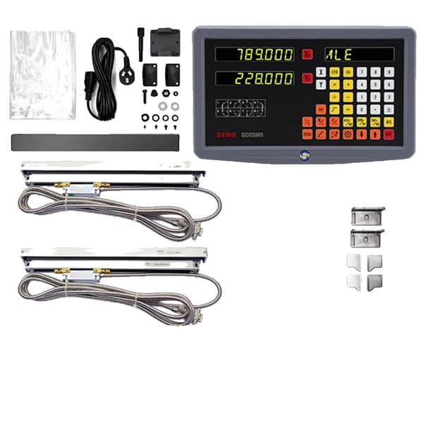 DRO Digital Avläsningssystem, 0,005 mm Upplösning, 2-Axis Funktionalitet,Dro-2pcs KA500